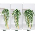 thumbnail image 3 of Artificial Hanging Plants Artificial Fall Flowers Faux Autumn Plants Faux Hanging Plants Artificial Plants UV Resistant Fake for Indoor Outdoors Fake Plants for Home Garden Party Bedroom(Salmon), 3 of 4