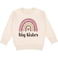 thumbnail image 2 of Inktastic Big Sister Announcement Rainbow Toddler Sweatshirt, 2 of 4