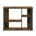 thumbnail image 6 of Furinno Classic TV Stand with Plastic Poles for TV up to 40-Inch, Amber Pine/Black, 6 of 6