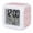 Pink Yellow, variant on Colorful Polka Dot Digital Alarm Clock for Bedrooms, Smart LED Alarm Clock with 7 Color Changing Night Light, Rainbow Polka Dots Watercolor Silent Wake Up Clocks for Sleep Study Cooking 3.2"x3.2"
