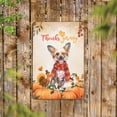 thumbnail image 2 of Happy Thanksgiving Chinese Crested with Turkey Pumpkins Autumn Vibes Vertical Metal Aluminum Sign Dog Lover Wall Art Home Decor - 12018, 2 of 5