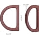 thumbnail image 2 of 4 asas de madera de repuesto en forma de D para bolsos y carteras., 2 of 9
