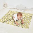 thumbnail image 2 of Beige Daisy Flower White Blooms Pattern Blanket,Comfortable Soft Flannel Throw Blanket,All Season,Warm Lightweight Blankets for Sofa Bed Couch Living Room Chair,30"x40", 2 of 4