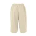 thumbnail image 4 of WERYOUNG Casual Capri Pants For Women Solid Color Elastic Waist Summer Trousers Outdoor Activities Versatile Bottoms, 4 of 5
