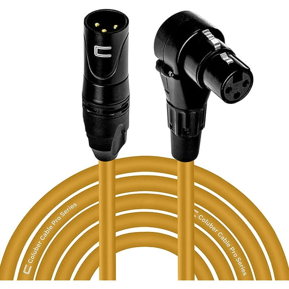 Coluber Cable - Balanced XLR Cable Male to Right Angle Female - Audio Cable