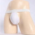 thumbnail image 2 of LNWUY Jockstraps for Men Thong Underwear Dual Pouch Jock Strap Breathable Athletic Underpants White Free Size, 2 of 3