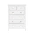 thumbnail image 5 of Tcbosik 6-Drawer Dresser, Modern Chest of Drawers for Closet, Bedroom, Living Room, Space Saving, White, 5 of 9