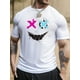 thumbnail image 1 of Camiseta con estampado de cara sonriente y ojos cruzados para hombre, cómoda e informal para verano, ideal para adultos, hombres, mujeres, adolescentes y jóvenes., 1 of 5