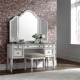 thumbnail image 4 of Liberty Furniture Tabouret de Coiffeuse Blanc Antique Magnolia Manor, 4 of 5
