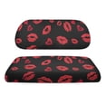 thumbnail image 6 of Garronmavis Red Lip Kiss Print Golf Cart Seat Protectors Soft Polyester Front Cushion Cover with Comfortable Backing, Quick Install for Warmth in Winter and Cooling in Summer, 6 of 6