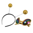 thumbnail image 4 of 1 Juego de gafas de Alien, gafas de sol de Alien con diadema, gafas de Alien, suministros para disfraces de Cosplay, 4 of 6