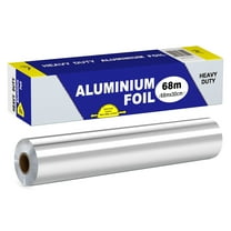 GARITIN Aluminum Foil Paper 223 Sq Ft, Heavy Duty Aluminum Foil, Non Stick Foil Roll with Cutter for Grilling, Cooking, Catering, Grill Foil Wraps for Food, 12 Inches Wide, Silver