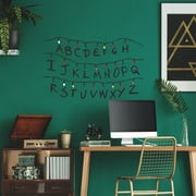 Netflix Stranger Things Christmas Lights Peel And Stick Giant Wall Decals With Alphabet