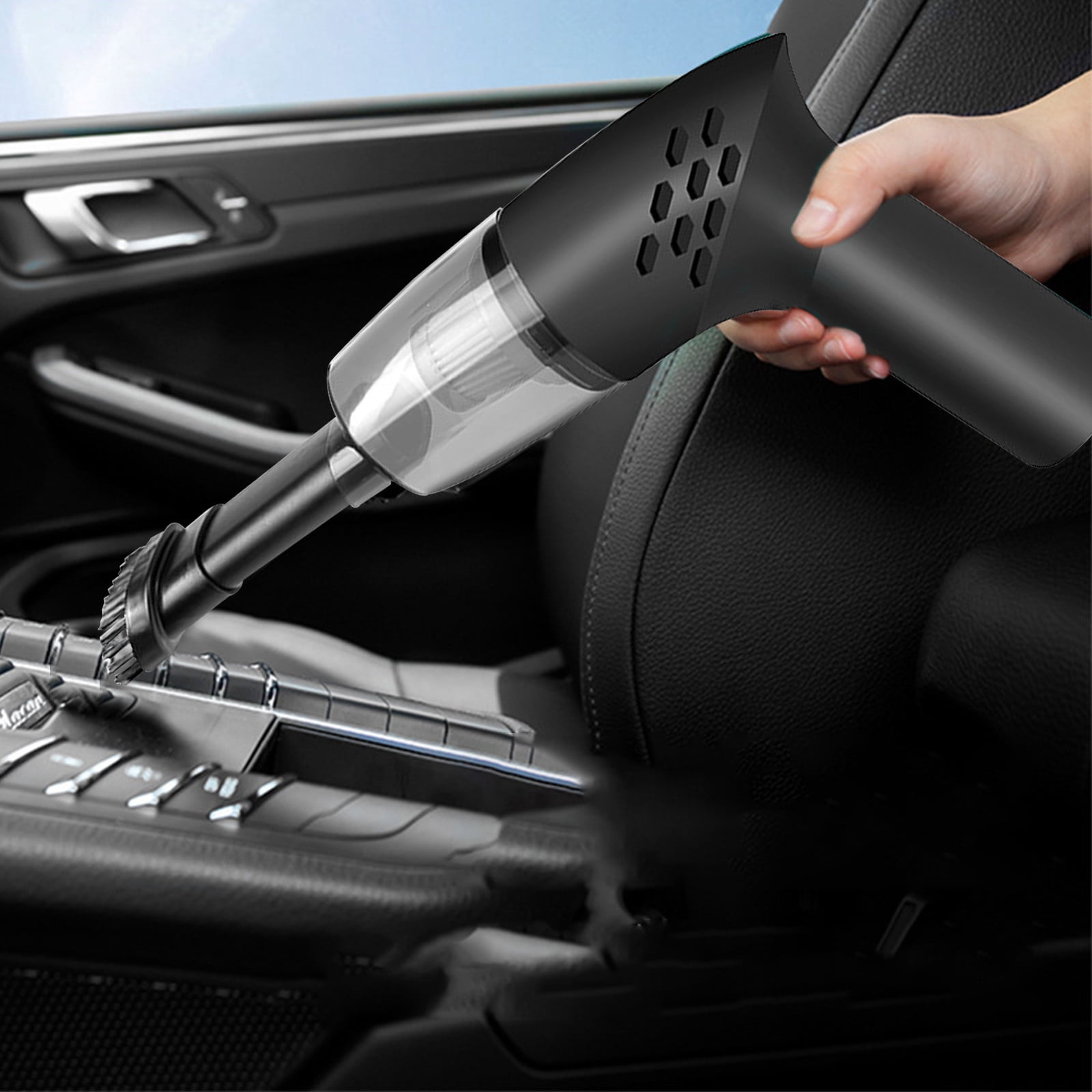 ZToonmas Car Vacuum Cleaner, Strong Suction Handheld Vacuum Cordless 30 Min Continuous Run Time, for Car Seat Cushion, Carpet, Home Use
