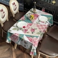 thumbnail image 3 of Pioneer Flower Floral Print Pattern Rectangle Tablecloth 60"x120",Waterproof Polyester Rectangle Table Cloth, Wipeable Spillproof Polyester Tablecloth for Dining, Camping, Indoor and Outdoor, 3 of 6