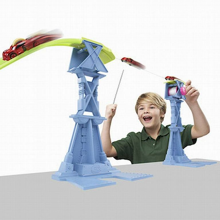 Road Champs Gx Track Tightrope Terror Zipline Race Car Set