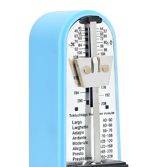 QAYOZ Mechanical Metronome Universal Metronome Portable Accurate Track Beat Tempo Professional Metronome for Drums Music Instrument Blue