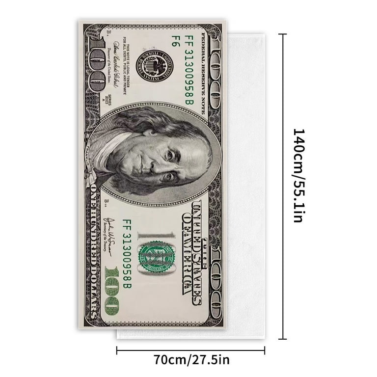 Serviette Séchage Rapide 140x70 Cm LPxdywlk Serviette De Plage, Money 100-Dollar Bill Print Swimming Quick Dry Blanket Large Soft Towel For Beach, Bathroom, Bedroom, Hotel Vert Foncé 140 Cm X 70 Cm Serviette Séchage Rapide 140x70 Cm LPxdywlk Serviette De Plage, Money 100-Dollar Bill Print Swimming Quick Dry Blanket Large Soft Towel For Beach, Bathroom, Bedroom, Hotel Vert Foncé 140 Cm X 70 Cm