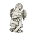 thumbnail image 1 of Estatuas de ángel para jardín, figuras, regalo conmemorativo, adornos impermeables, artesanías, querubín ángel tenencia pájaro, 1 of 9