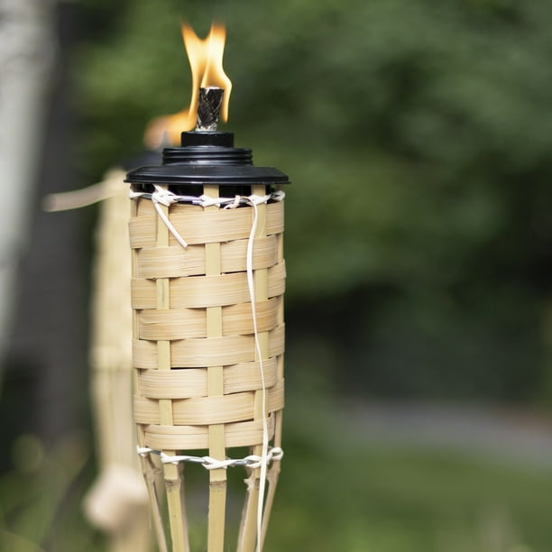 Mainstays Bamboo Lawn & Garden Torch - 57 Inch | Made From Real