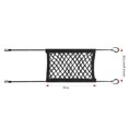 thumbnail image 3 of Car Dog Barrier Seat Net Organizer | Stretchable Auto Backseat Mesh Storage | Universal Fit for Car SUV UTV | High Elastic Polyester | Easy Install with 4 Hooks | 18.3"x9.3" Flexible Divider, 3 of 9