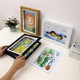thumbnail image 5 of Kids Art Flip Frame Rotatable Photo Frame for Children Drawings Artwork Storage Display Wall Tabletop Decor Kids Art Craft Supplies,Khaki, 5 of 7