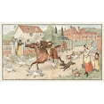 thumbnail image 2 of Randolph Caldecott 14x10 Black Ornate Wood Framed Double Matted Museum Art Print Titled: The Diverting History of John Gilpin Pl4 (1887), 2 of 5