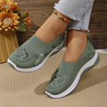 thumbnail image 5 of Willtoo Women's Butterfly Embroidered Loafers Breathable Knitted Mesh Slip-on Loafers Lightweight Comfortable Casual Sneakers Orthopedic Walking Shoes with Arch Support, 5 of 5