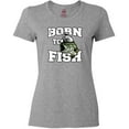 thumbnail image 3 of Inktastic Born to Fish Women's T-Shirt, 3 of 5