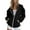 Black, variant on Clothing Zip up Hoodie Women Womens Casual Solid Long Sleeve Zipper Hooded Coat Pocket Sweatshirt Tops