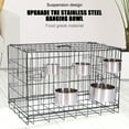 thumbnail image 7 of Barhoo Stainless Steel Hanging Dog Bowl for Crate Cage Fixed Mountable Food Water Dish Elevated Feeder Elevated Pet Bowl Non Slip Durable Easy Cleaning Small Medium Large Dogs Cats Rabbits, 7 of 7