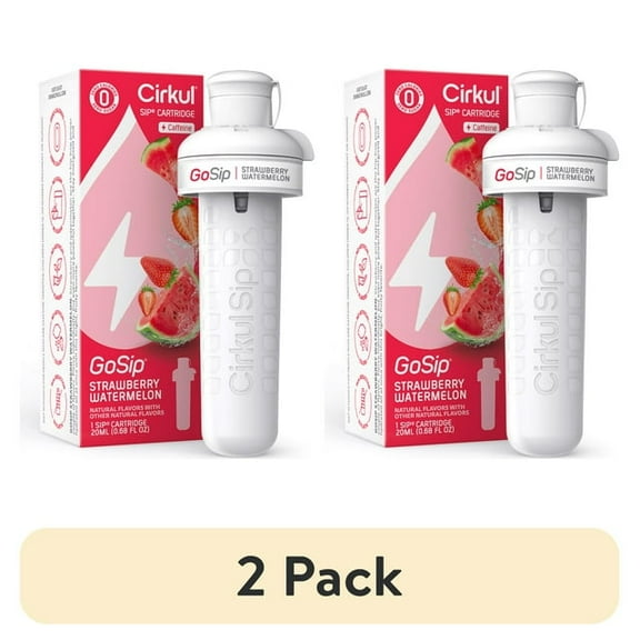(2 pack) Cirkul GoSip Strawberry Watermelon Flavor Cartridge, Drink Mix, 1-Pack