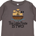 thumbnail image 4 of Inktastic Pirate Ship 2nd Birthday Party Boys Long Sleeve Toddler T-Shirt, 4 of 5