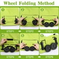 thumbnail image 3 of Shopping Trolley Bag, Reusable Portable Collapsible Shopping Bags, Foldable Shopping Cart with Wheels Grocery Bag Extra Large Utility Tote Bag for Travel Shopping Camp, 3 of 9