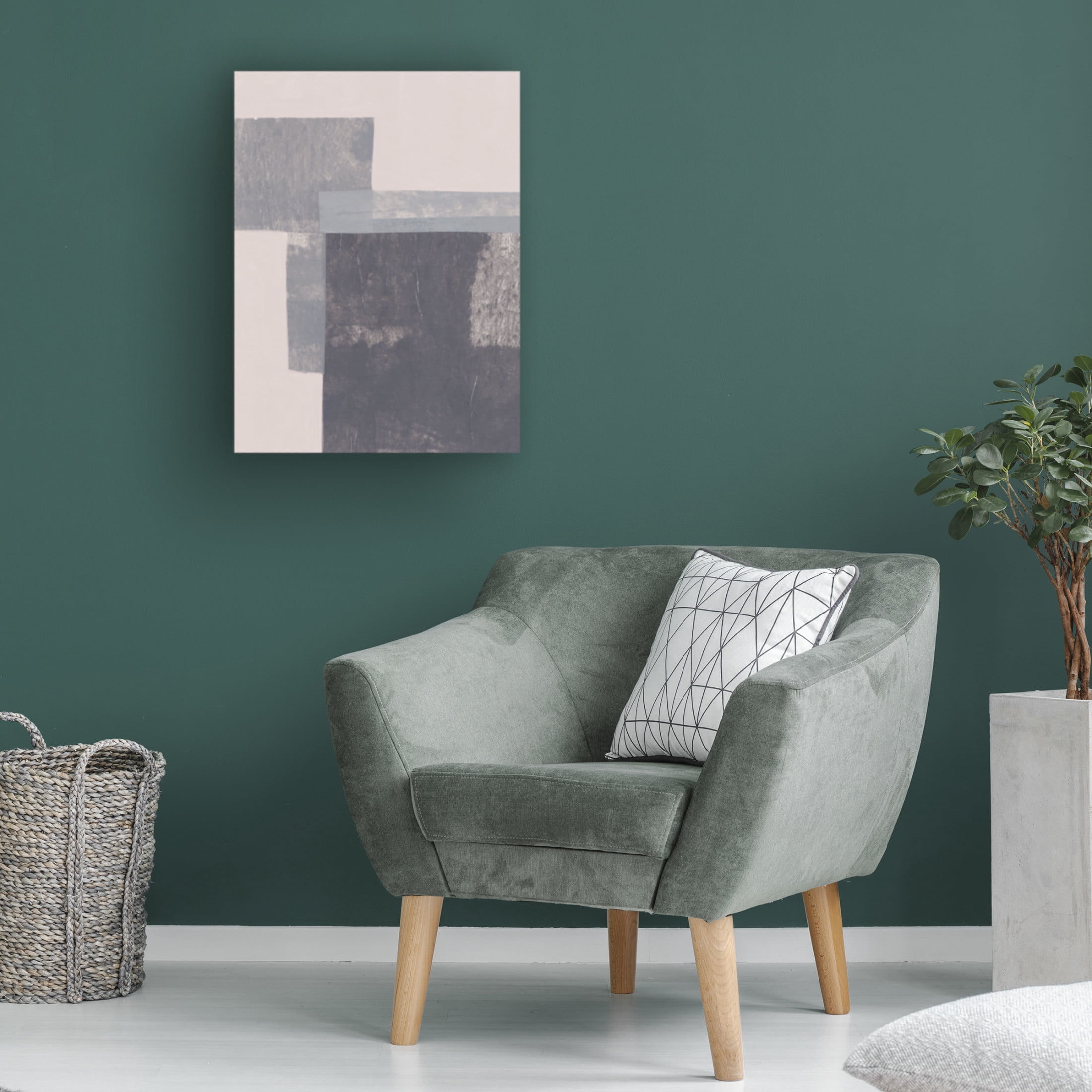 Trademark Fine Art Alisa Galitsyna Gray Blocks 2 Canvas Wall Art