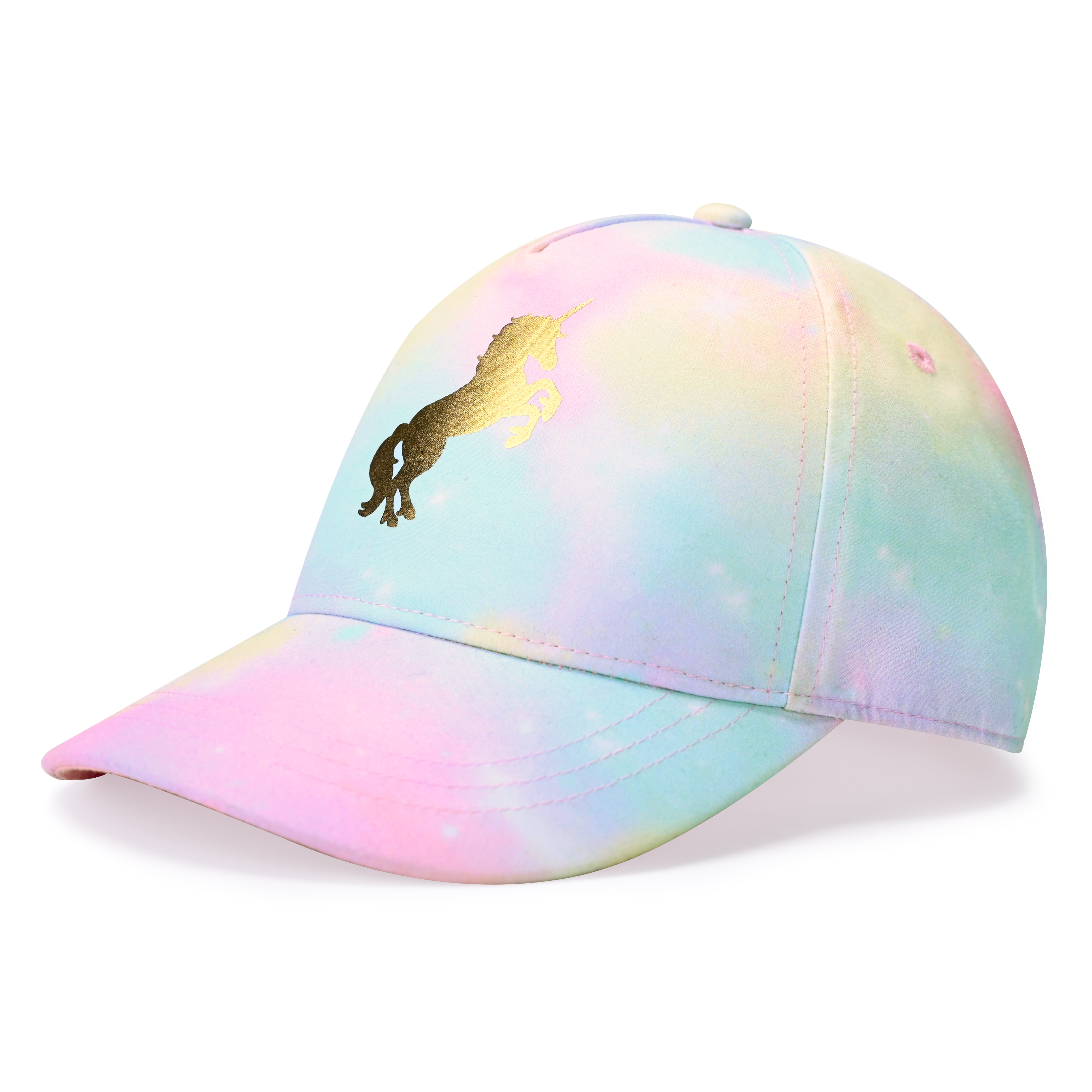 accsa Girls Cute Unicorn Baseball Hat Tie-Dye Kids Hat for Summer ...