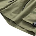 thumbnail image 4 of Youmylove Lightweight Mens Shorts Men's Summer Cargo Shorts Loose Casual Shorts Drawstring Pocket Cargo Shorts Hiking Work Short, 4 of 6