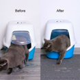 thumbnail image 3 of Jinsinto Gray 30 40cm Litter Box Mat Waterproof Feeding/Litter Box Mat for Cat and Dog, 3 of 4