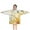 White Yellow Flower, variant on Beige Leopard Sunflower Pattern Blanket Hoodies for Kids 6-13YR Oversize Wearable Blanket Hoodies for Boys Girls Teens