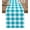 Turquoise, variant on Black White Plaid Burlap Cotton Table Runner 13x36 Inches Short, Gradient Geometric Buffalo Checkered Farmhouse Table Runners, Outdoor Dining Tablecloths Decor for Baby Shower/Party/Wedding