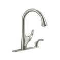 thumbnail image 1 of Kohler K-R18594-SD-VS Robinet d'Évier de Cuisine Trielle, Acier Inoxydable Vibrant, 1 of 5