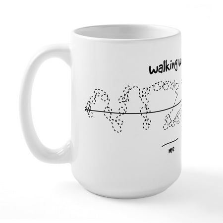 

CafePress - Walking With Vizslas Mugs - 15 oz Ceramic Large White Novelty Mug