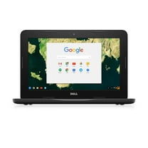 Pre-Owned Dell Chromebook 3180, 1.60 GHz Intel Celeron, 4GB DDR3 RAM, 16GB SSD Hard Drive, Chrome, 11" Screen (Good)