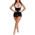 thumbnail image 2 of INSPIRE CHIC Women's Open Bust Side Zipper Body Shaper Adjustable Straps Tummy Control and Butt Lifter Bodysuits M Black, 2 of 6