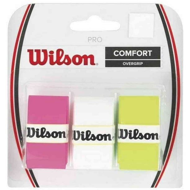 Wilson Tennis Racquet Racket Pro Comfort Overgrip (3 Pk) Felt (Assorted