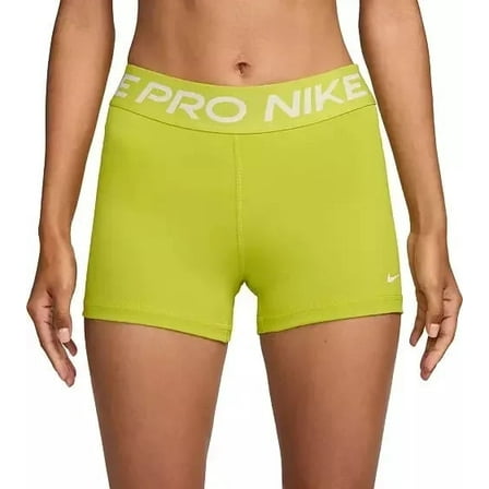 Nike Womens Pro 3'' Shorts Medium Bright Cactus CZ9857-357