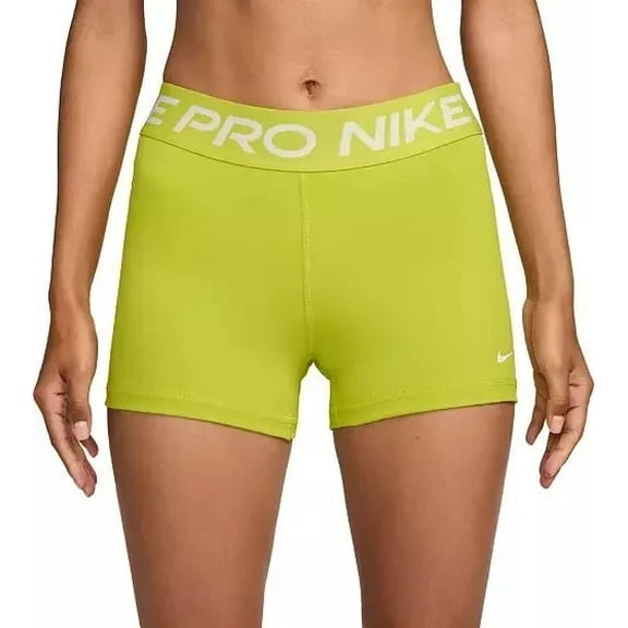 Nike Womens Pro 3'' Shorts Medium Bright Cactus CZ9857-357
