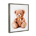 thumbnail image 4 of Stupell Industries Glam Brand Teddy Bear Beauty & Fashion Painting Gray Floater Framed Canvas Art Print Wall Art, 25 x 31, 4 of 10