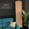 thumbnail image 5 of Red Lantern 7 ft. Tall Diamond Weave Room Divider - Natural - 3 Panel, 5 of 6
