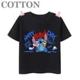 thumbnail image 2 of 2024 Disney Anime Stitch Moda Verano Niños Múltiples Dibujos Animados Algodón Camisetas Cuello Redondo Casual Manga Corta Estampado Patrón, 2 of 5